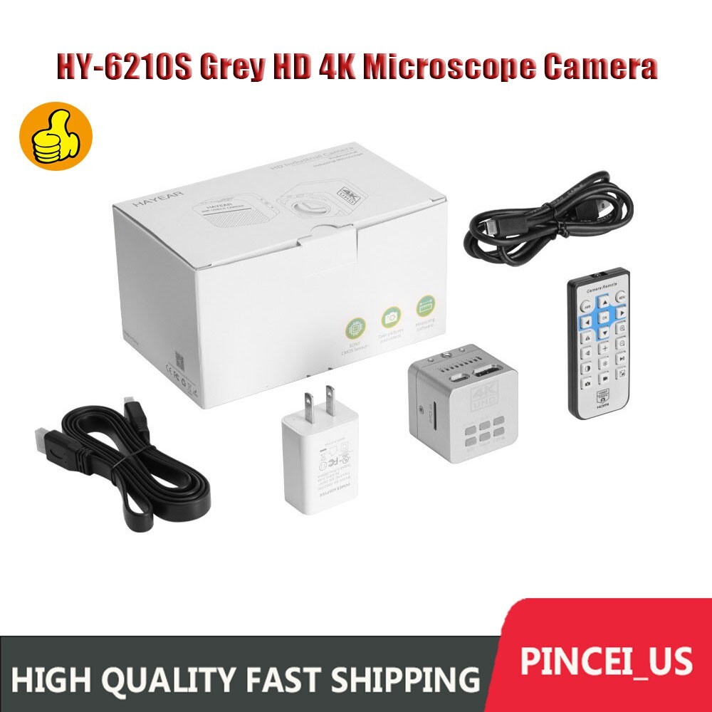 HY-6210S Grey HD 4K Microscope Camera Electronic Eyepiece 16MP Industrial Camera