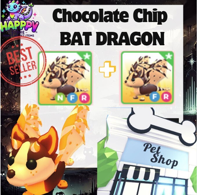 Chocolate Chip Bat Dragon (Combo MFR/NFR/FR Adopt Pet) Cheap Sale /Trusted Store
