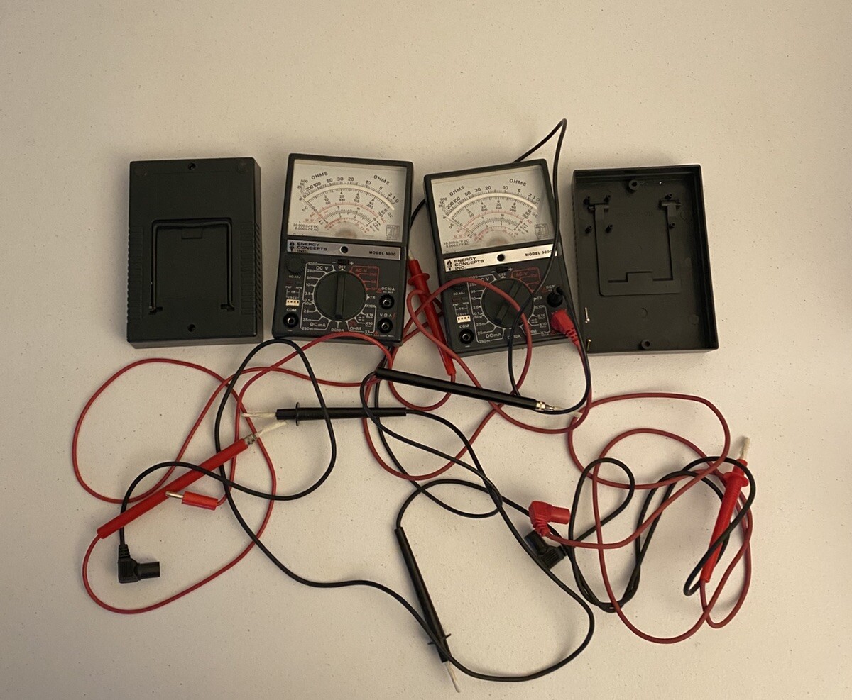 Energy Concepts Multimeter 5000 Bundle Lot Of 2
