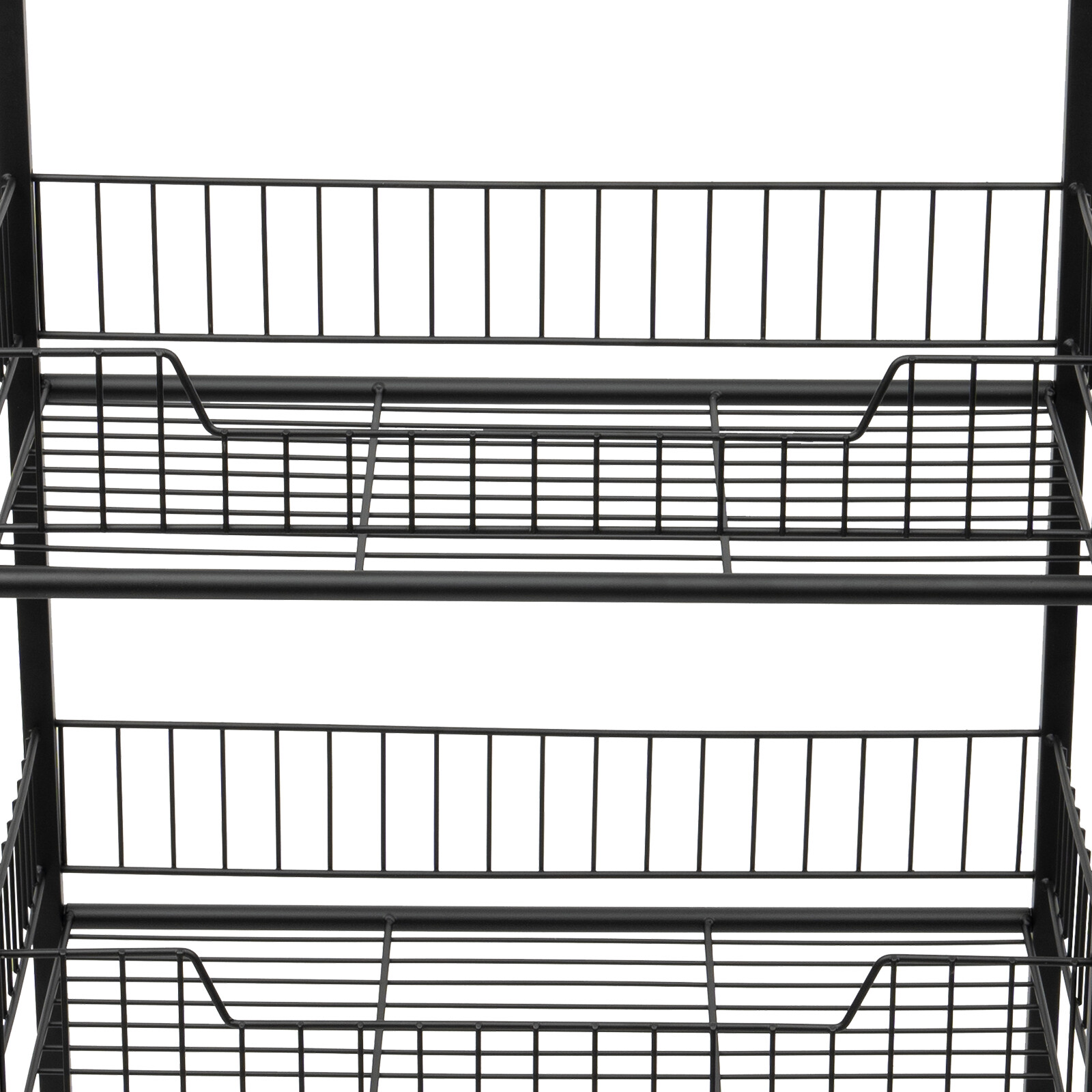 4 Tier Retail Display Rack Snack Candy Display Organizer Stand With 10 Hooks