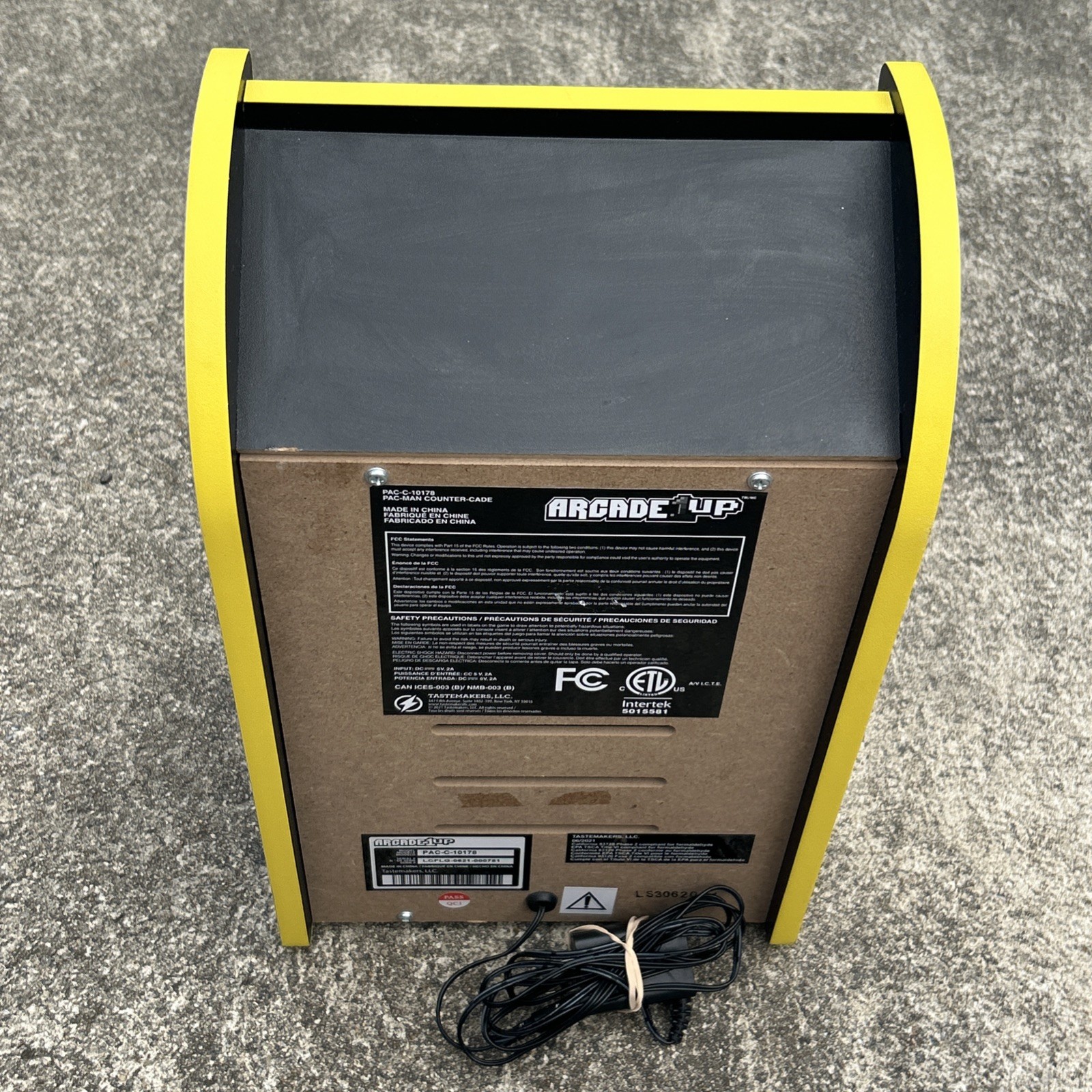 Arcade1Up Pac-Man Countercade Machine, Power Cord