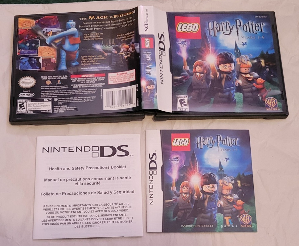 LEGO Harry Potter Years 1-4 Nintendo DS * Paperwork & Case ONLY - No Game