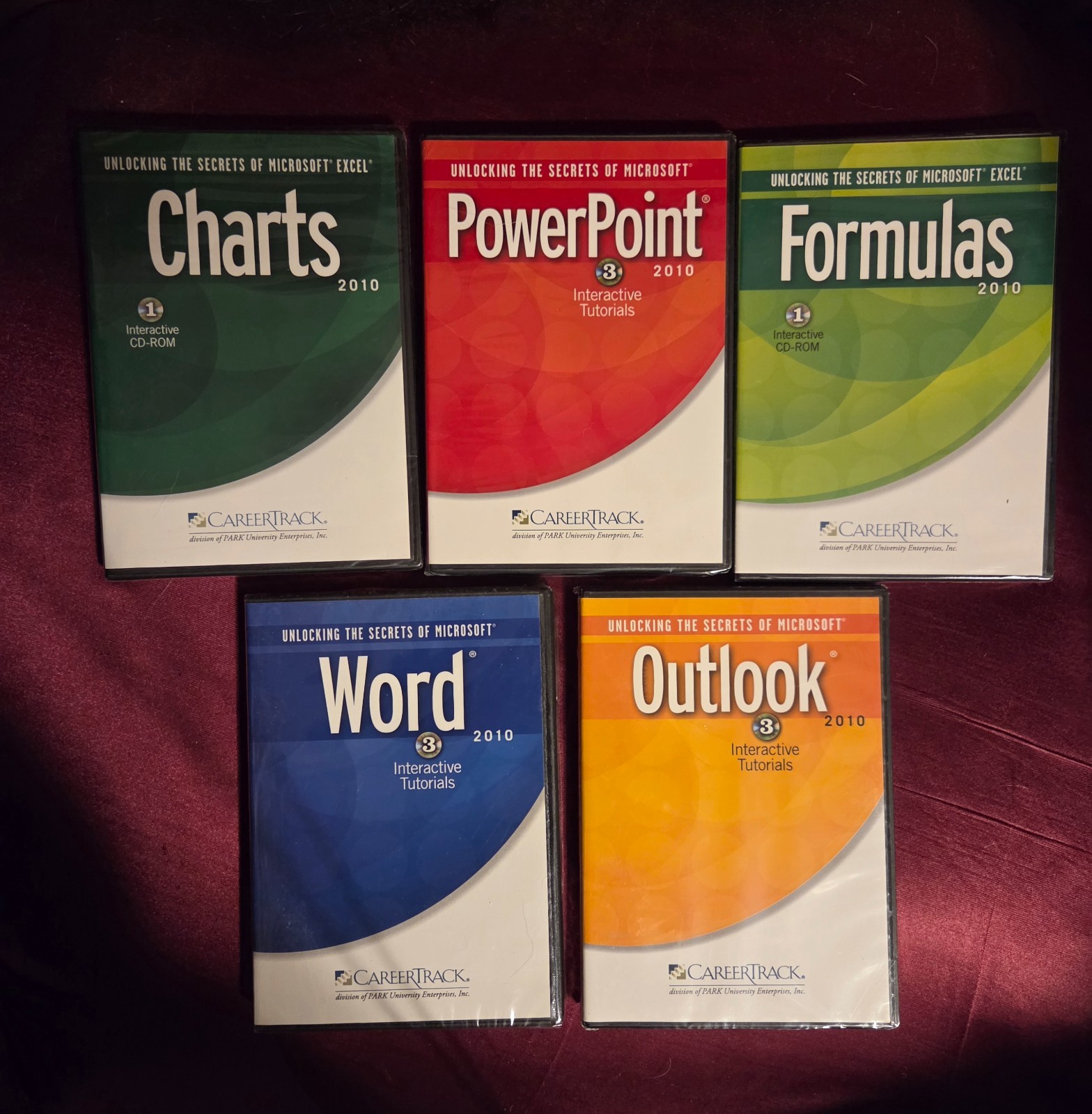 Lot of Unlocking Microsoft office 2010 interactive DVDs all New Sealed