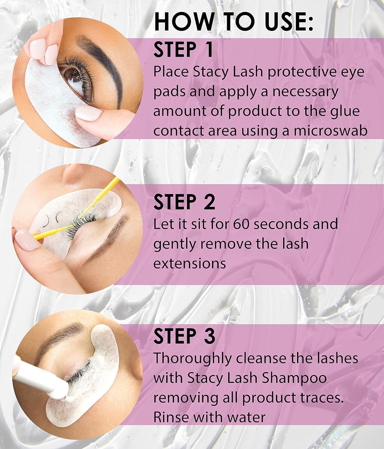 STACY LASH Eyelash Extension Remover (0.51 fl.oz / 15 ml) / Transparent