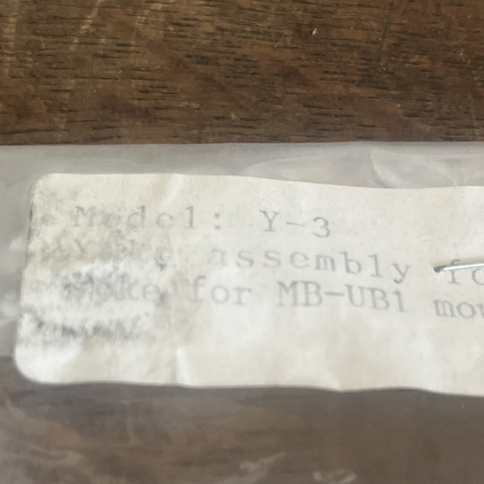 NOS MB-UB1 Y-3 Yoke Assembly