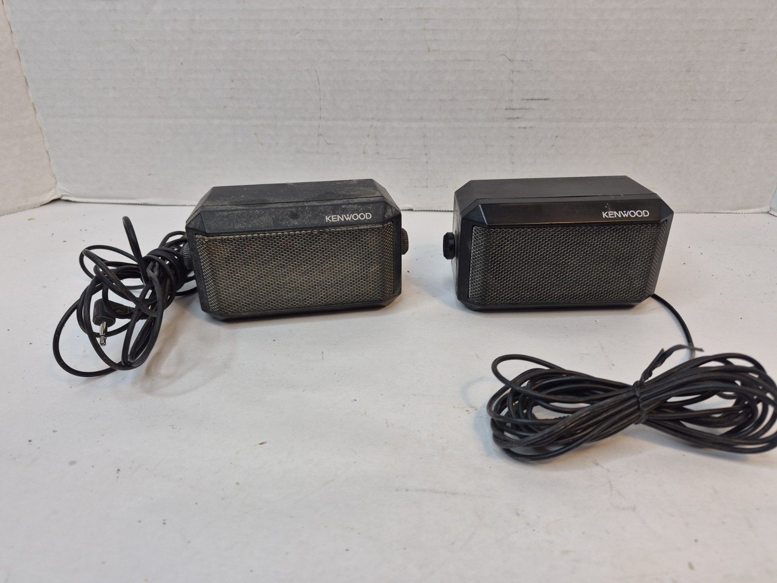2 Kenwood KES-3(S) External Two Way Radio Speakers VHF UHF