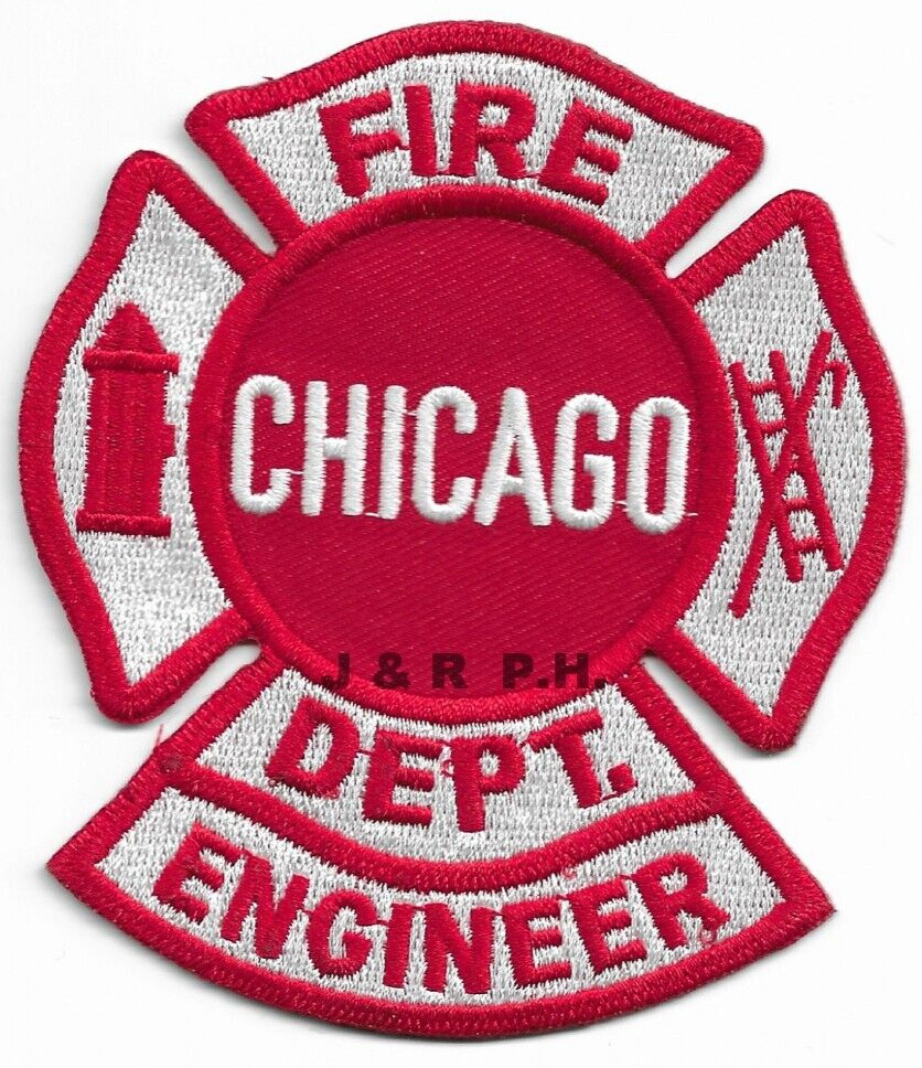 Chicago  Engineer, Illinois (3.5" X 4" size) fire patch