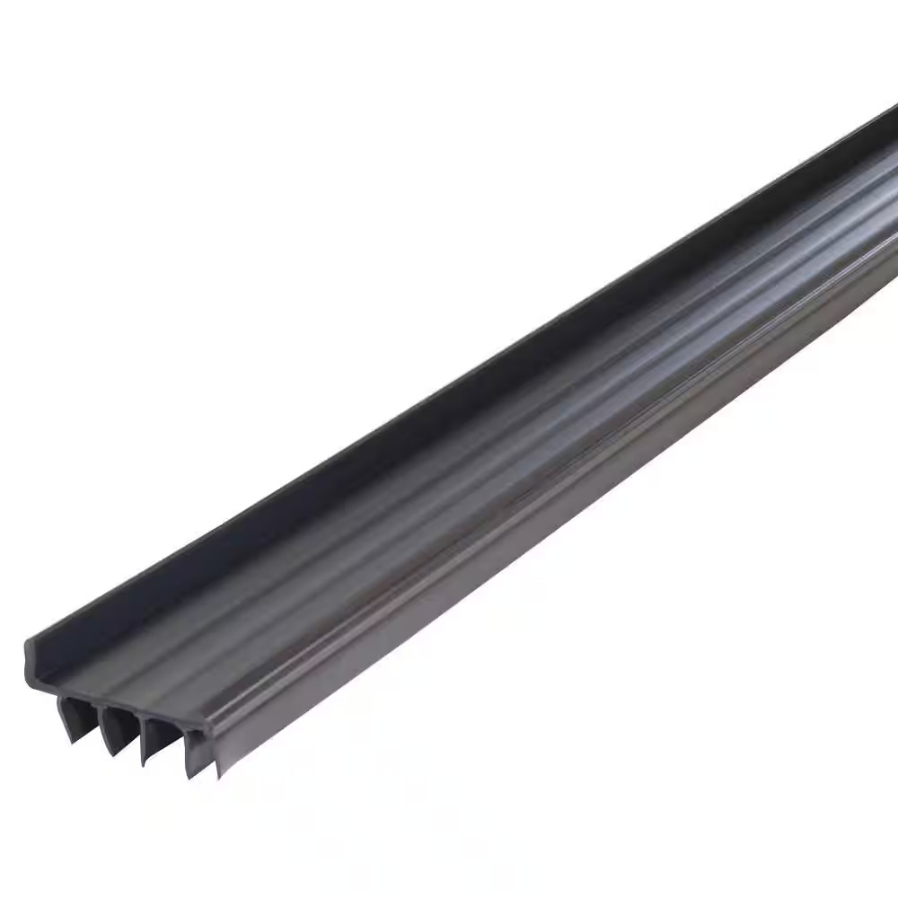 1 In. X 36 In. Brown Vinyl Concealed Screw/Nail-On Door Bottom Weatherstripping