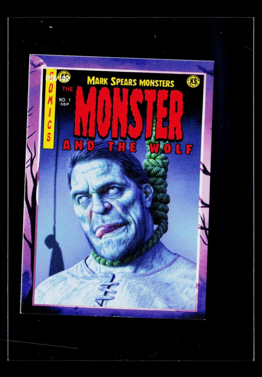 2026 Mark Spears Monsters Halloween #131 MINI #'d /199 Monster and the Wolf