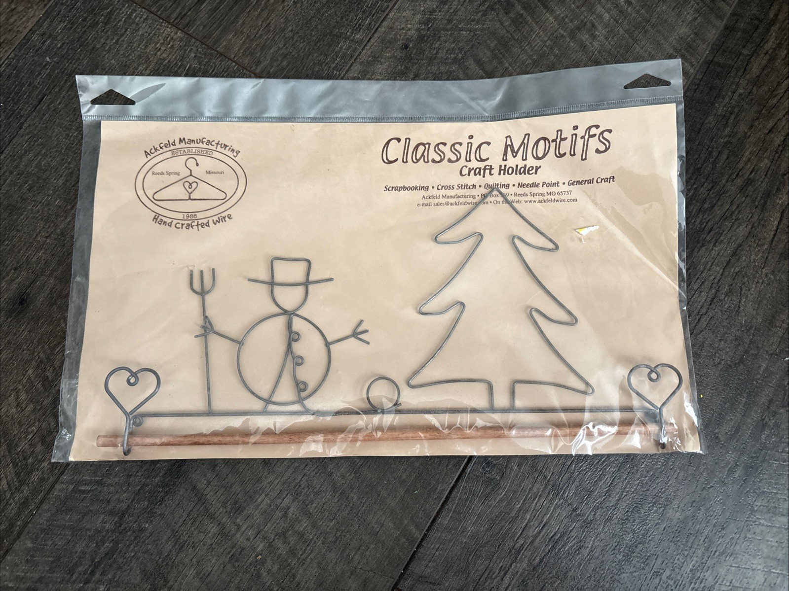 Classic Motifs 12 Inch Snowman Holiday Craft Holder NEW