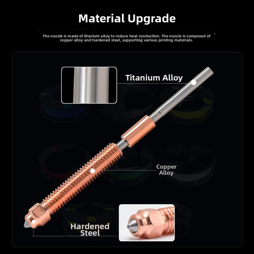 for k2 PLUS Nozzle Hardened Steel Kit Thermal Creep Resistant Smooth Extrusion