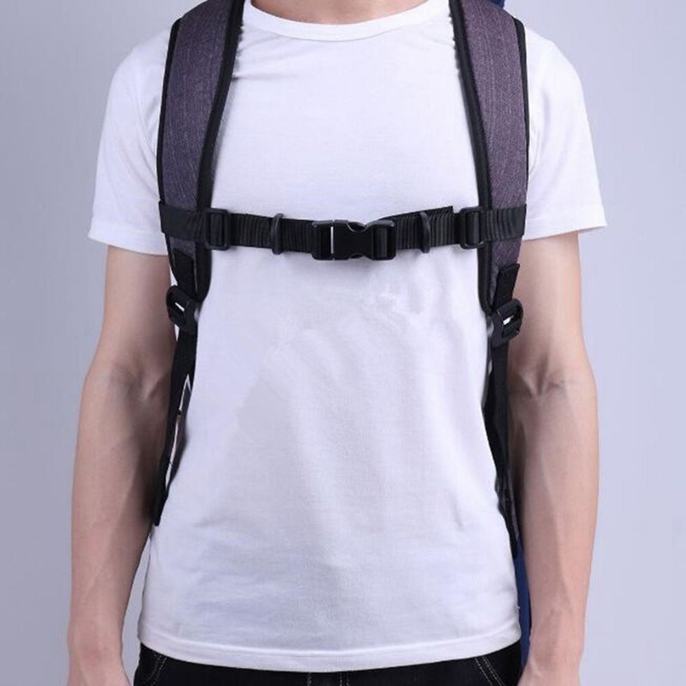 Buckle Clip Strap Adjustable Chest Harness Bag Backpack Shoulder Strap Webbing