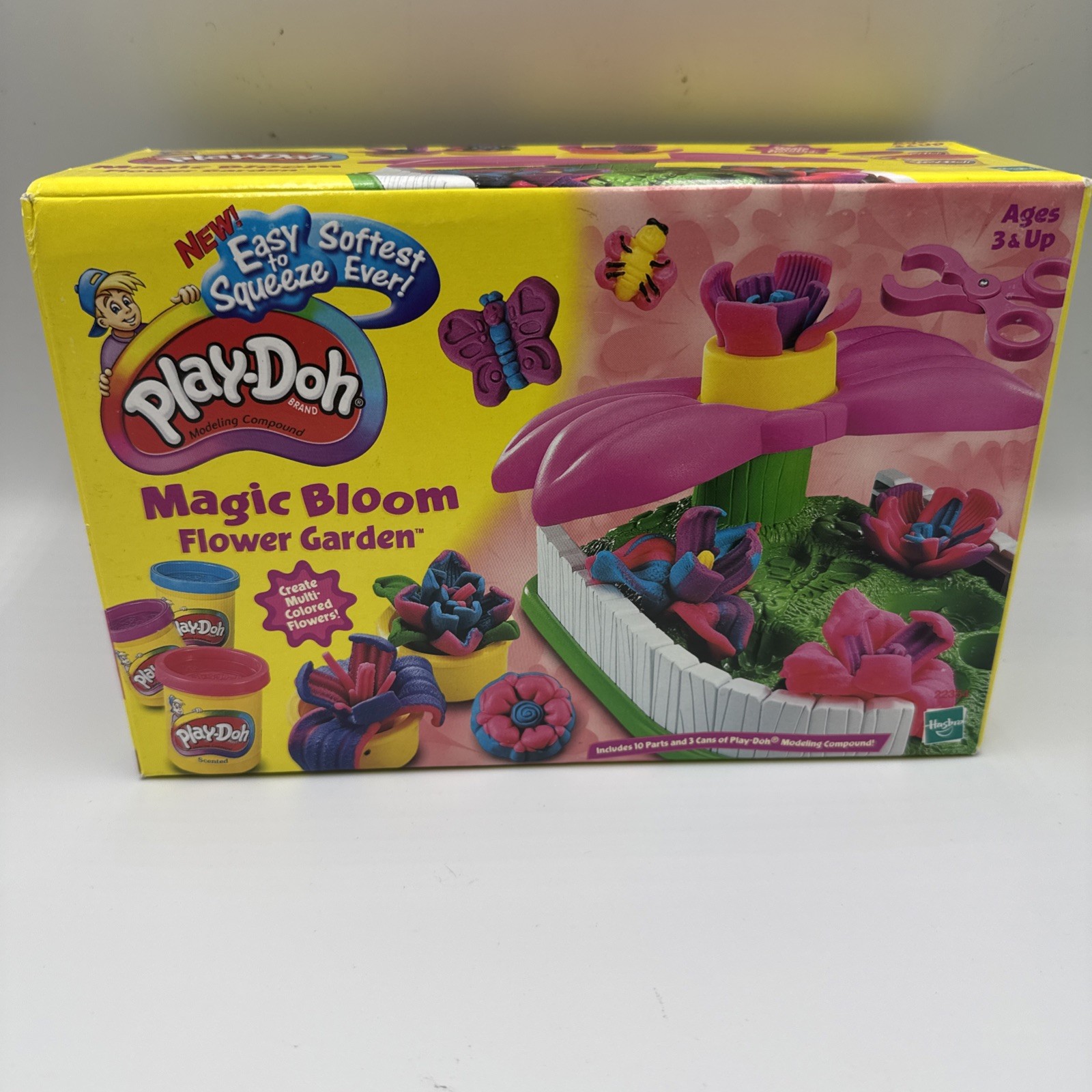 Play Doh Magic Bloom Flower Garden 2001 Vintage Brand New Open Box Hippie Retro