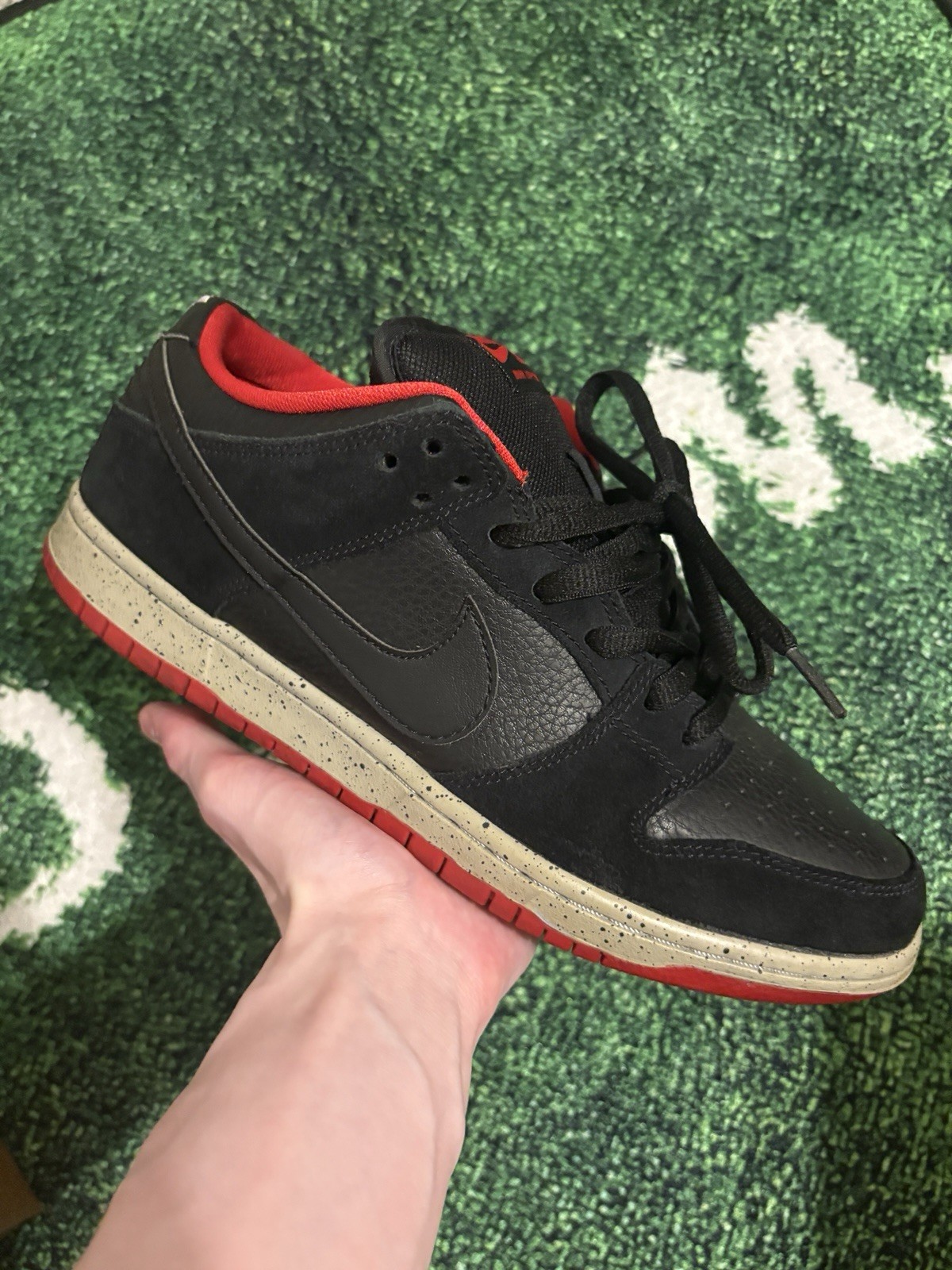 Size 8.5 - Nike SB Dunk Low Black Cement 2015