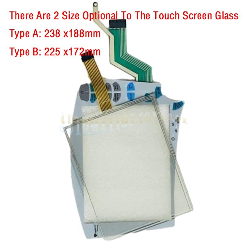 For CareFusion VIASYS VELA AVEA 16532-00 16532-15 Touch ScreenGlass+Membrane
