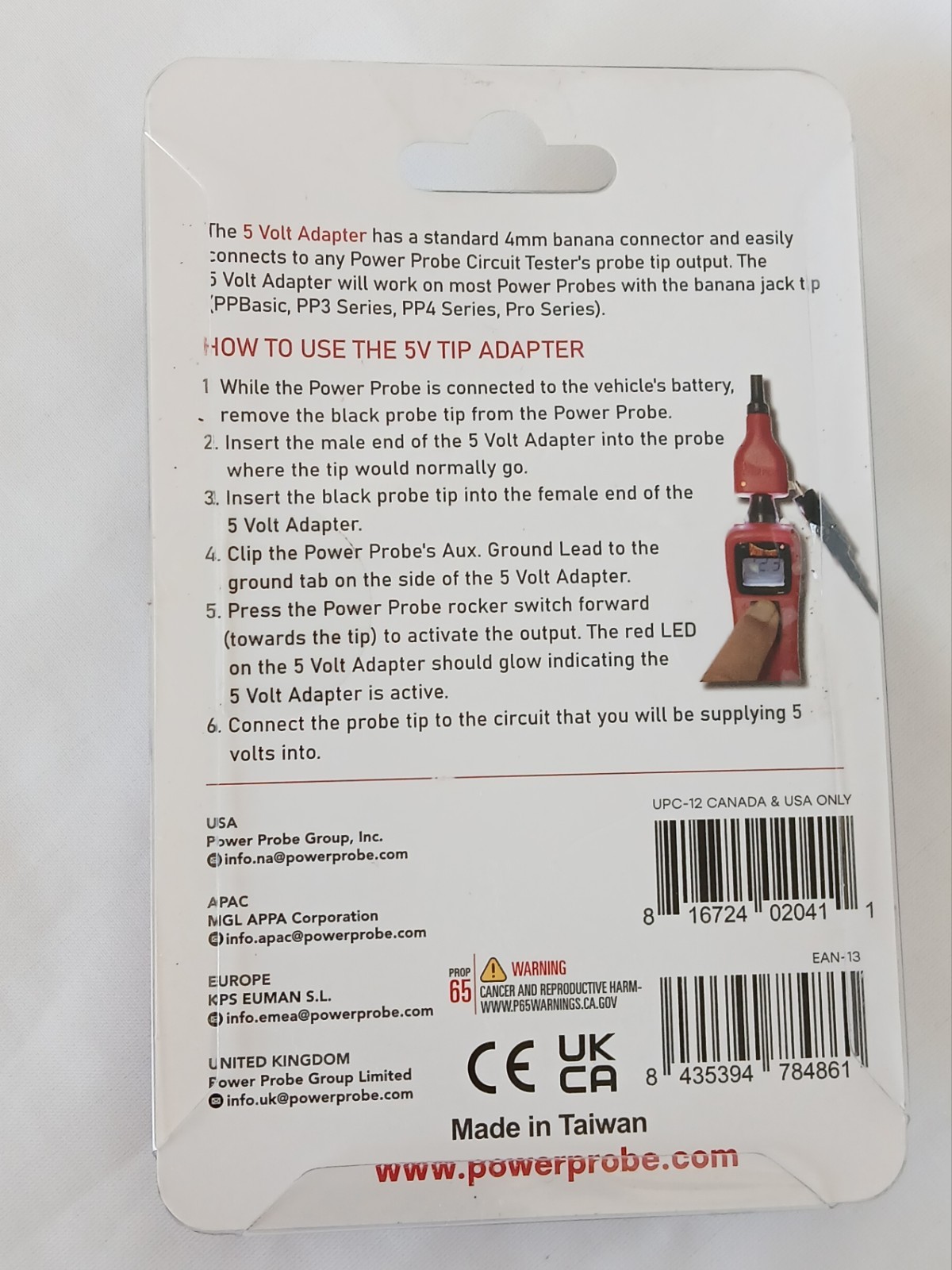 Power Probe PPT5VA 5 Volt Reference Adapter for Tek Circuit Testers