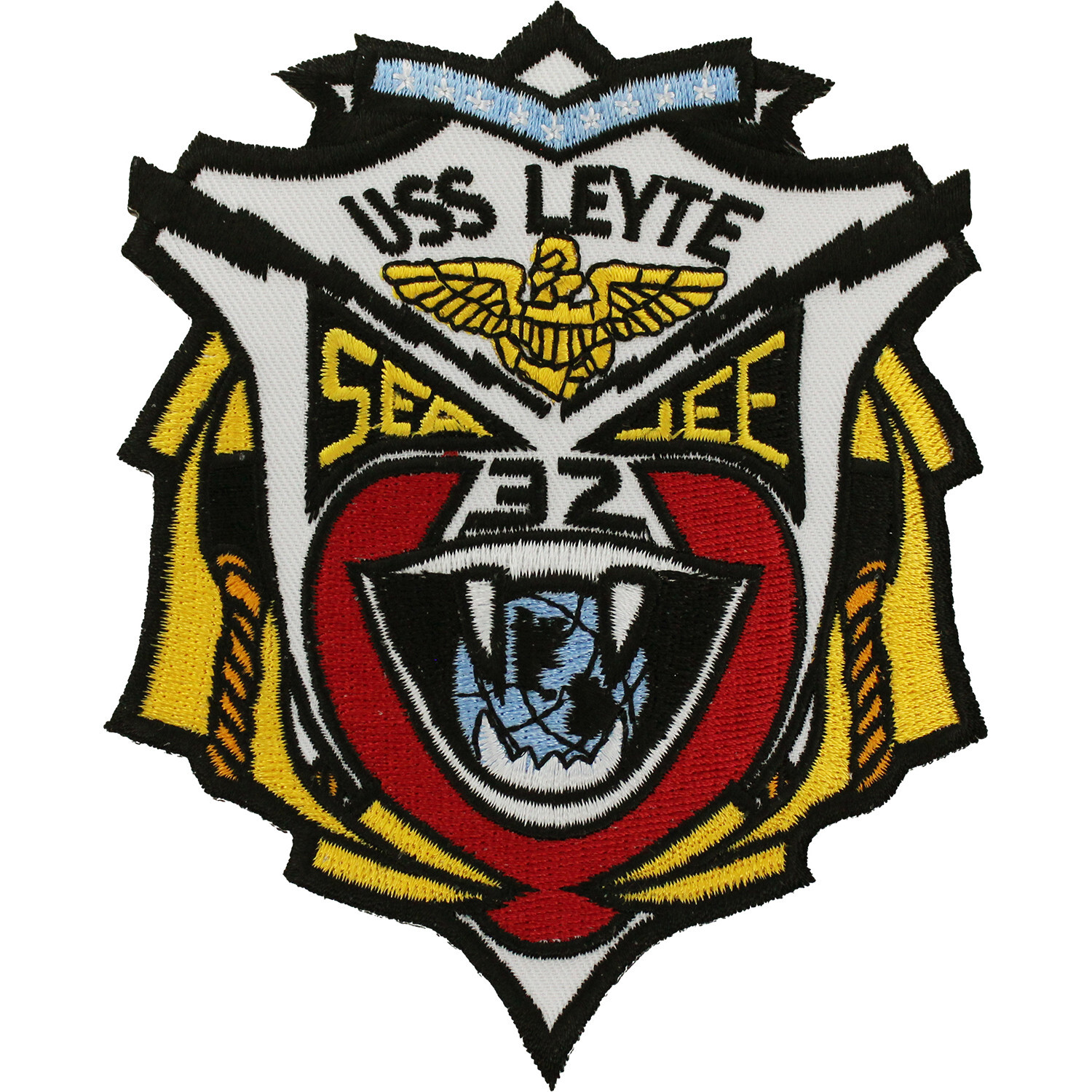 USS Leyte CVS-32 Ship Patch ( 4" Wide x 4 3/4" High ) P4340