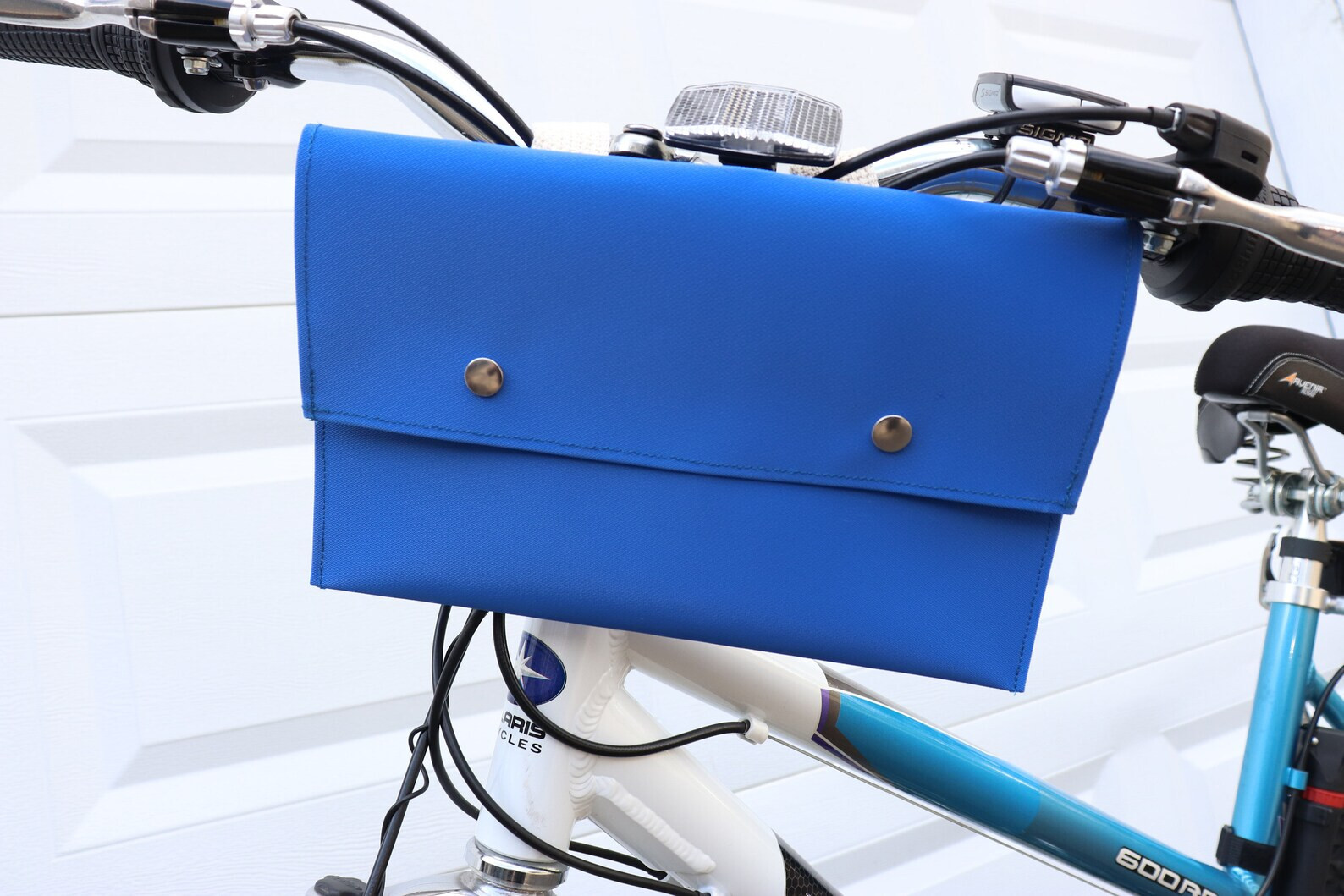 *CHOOSE COLOR* LARGE bicycle bike handlebar bag coated pannier resists water