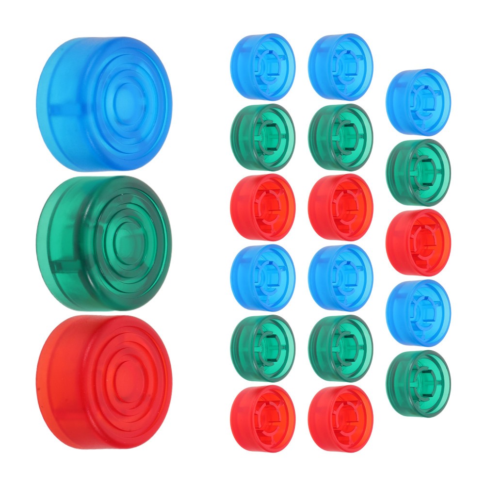 33pcs Effects Pedal Button Topper, 25mm Pastic Guitar Footswitch Cover,