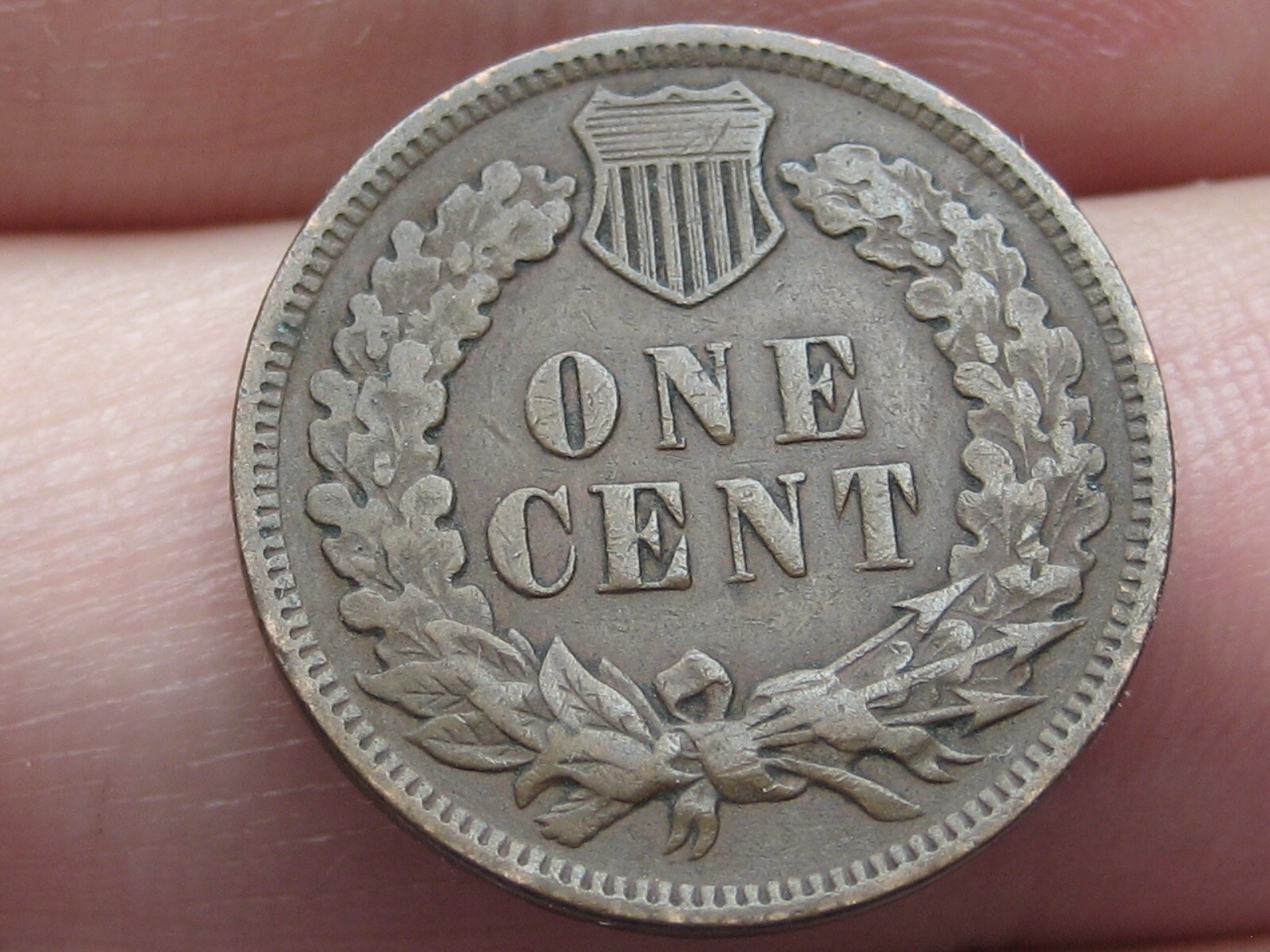 1904 Indian Head Cent Penny, VF/XF Details- Brown