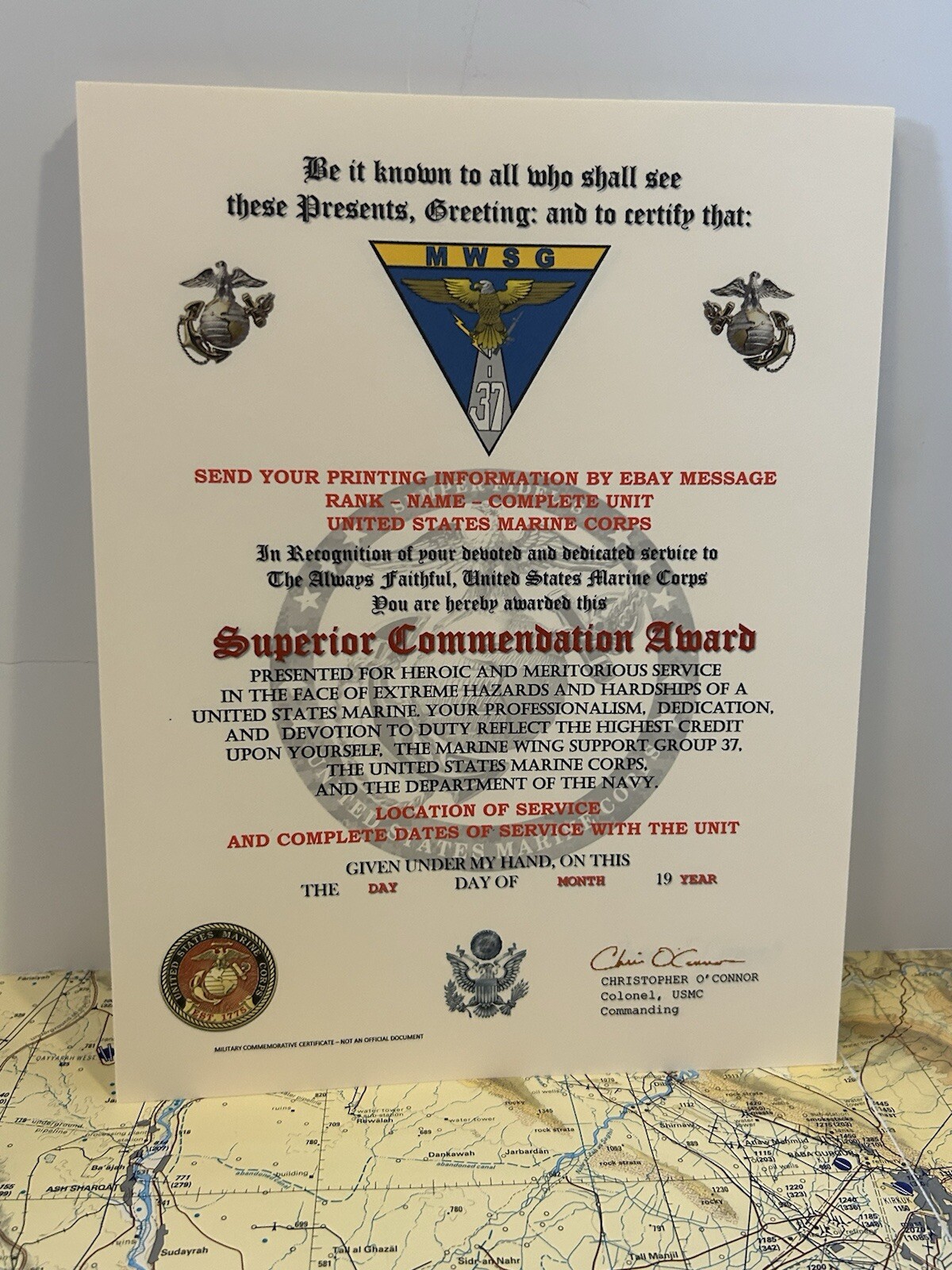 U.S.M.C. / MARINE WING SUPPORT GROUP 37 - SUPERIOR COMMENDATION AWARD