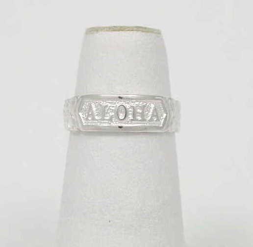SILVER "ALOHA" PLUMERIA FLOWER SCROLL TOE RING