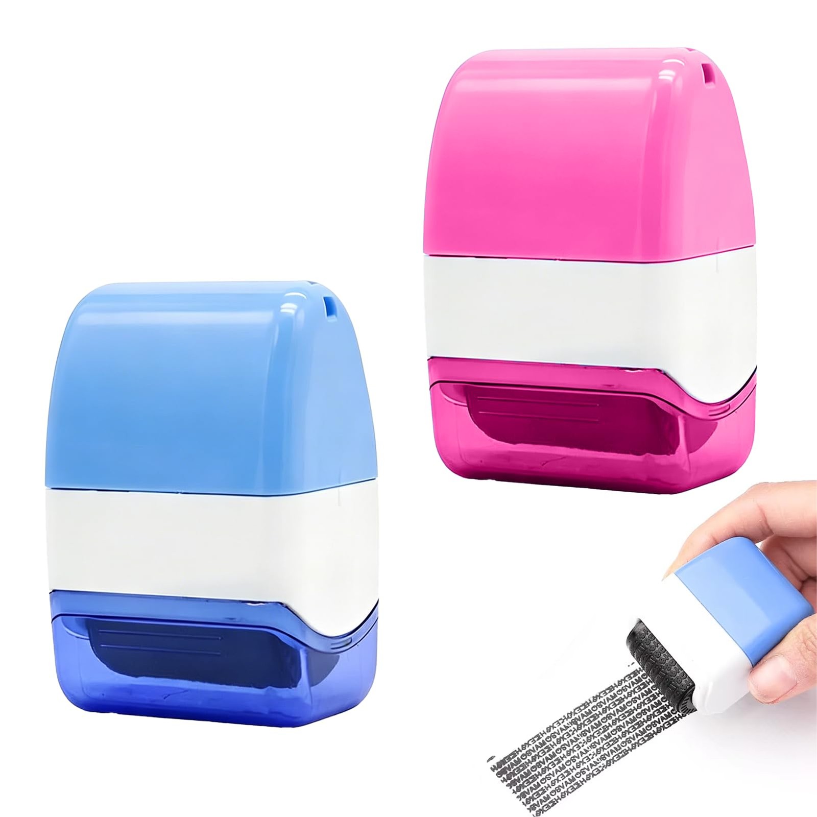2 Pcs Identity Theft Prevention Stamp Guard Roller Address Blocker Security