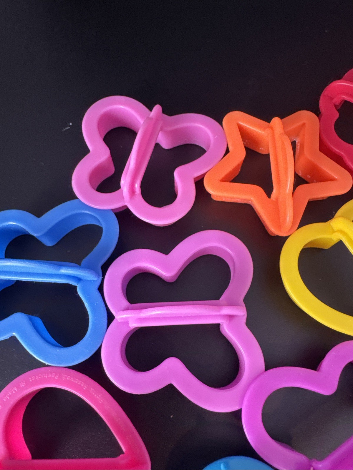 Bright Colored Shape Cookie Cutters Lot - Great For Play Doh