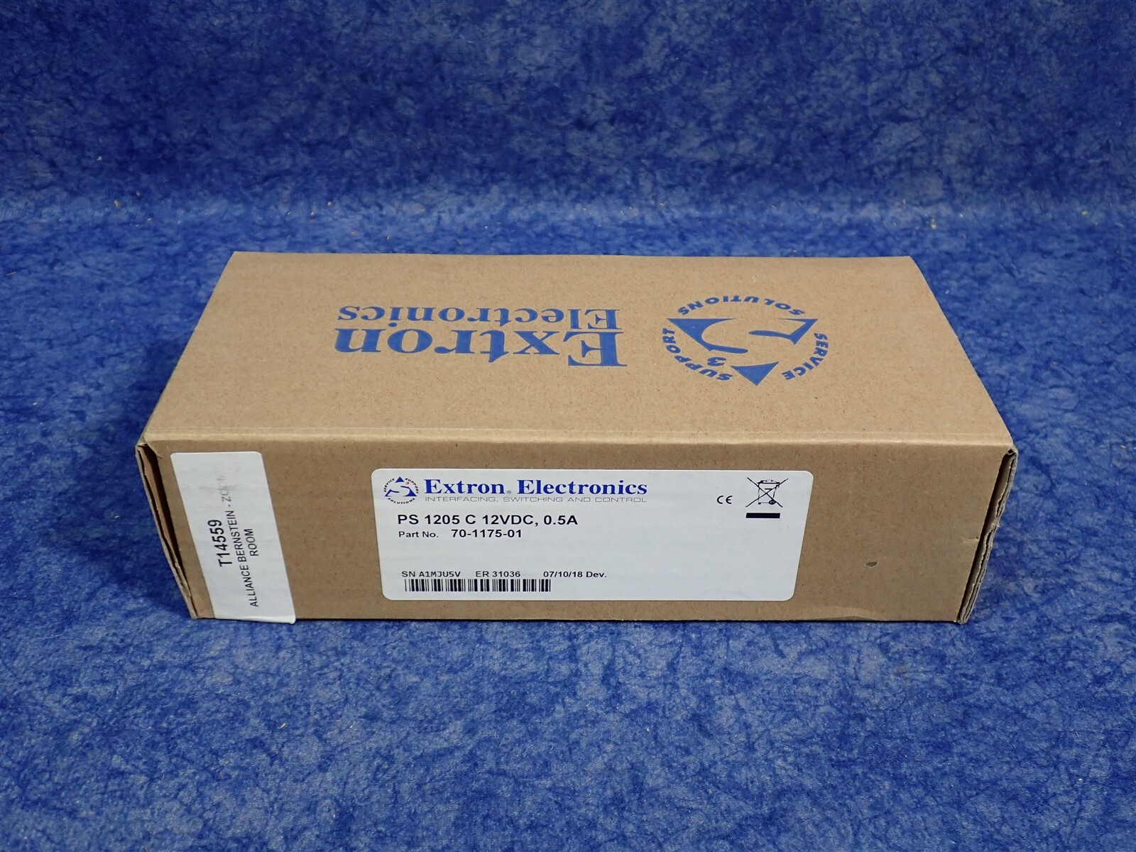 NEW Extron 70-1175-01 PS 1205 C 12VDC, .5A Desktop Power Supply (G183)
