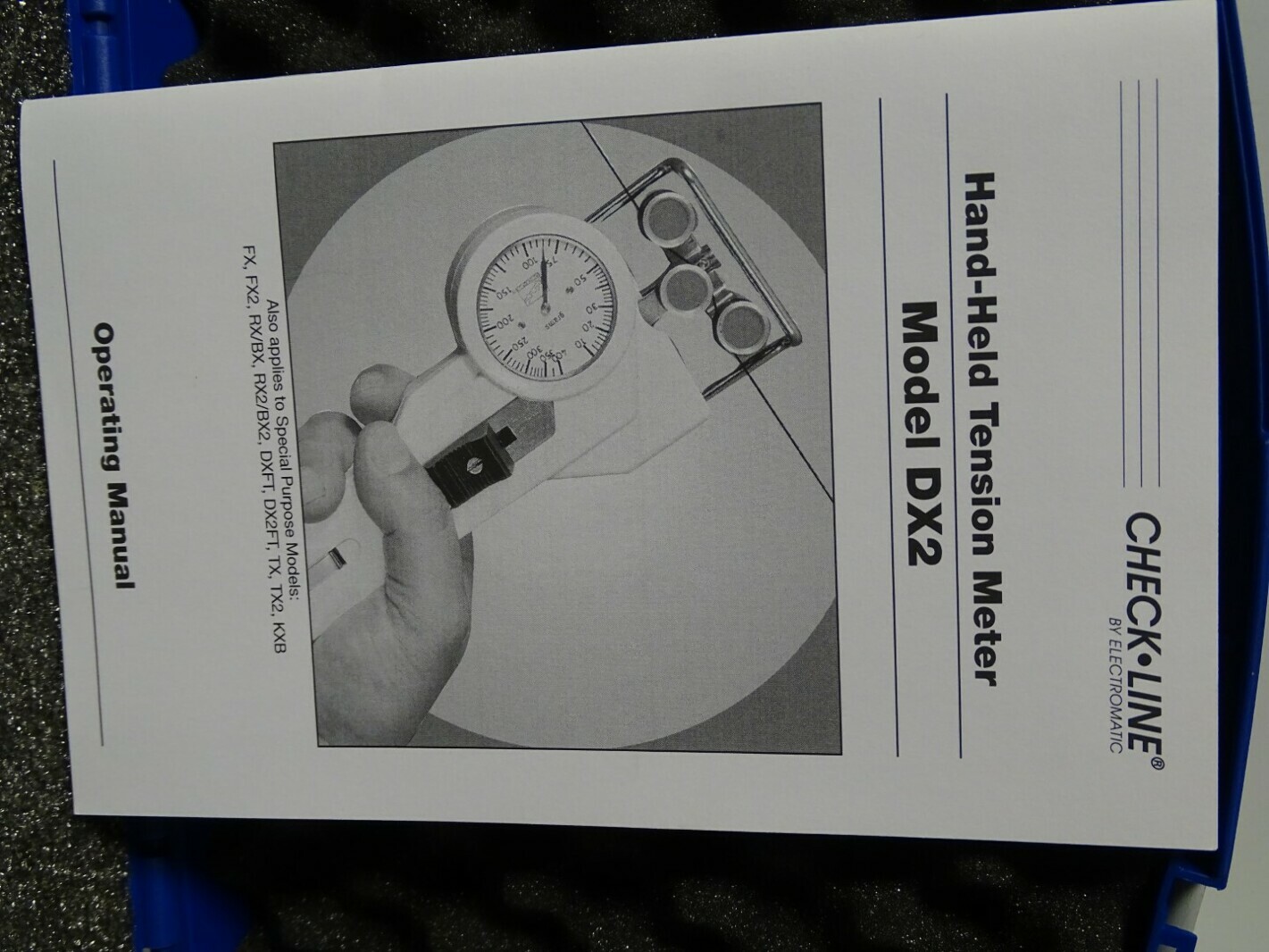 Check-Line Hand-Held Tension Meter , Model DX2