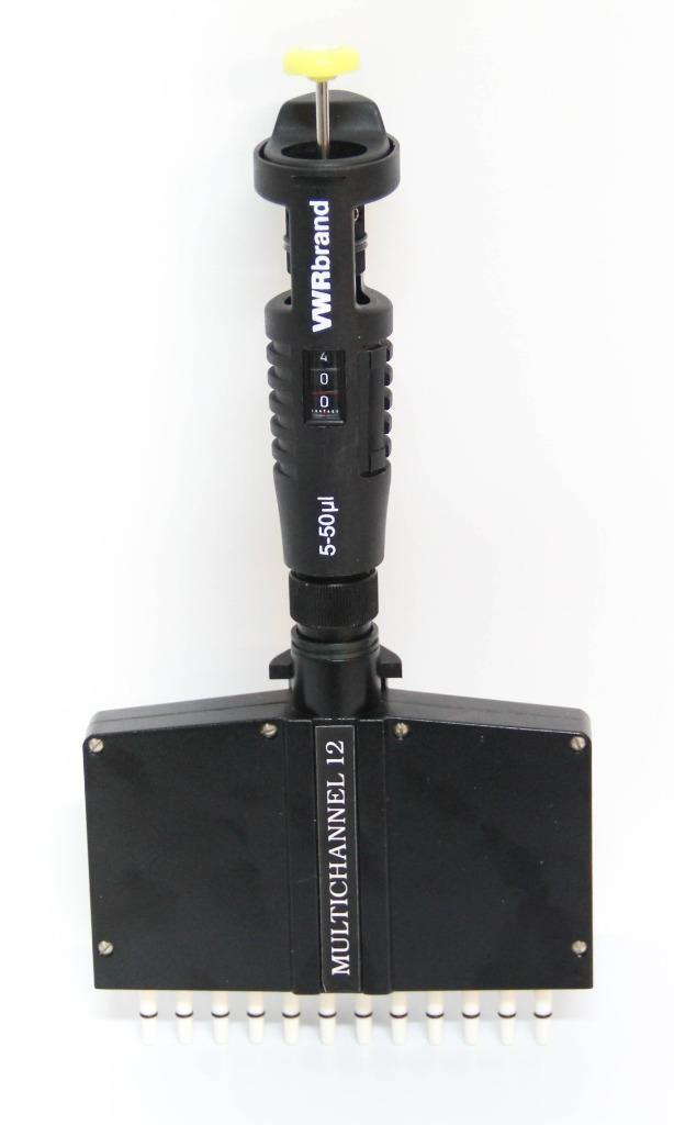 VWR Brand 5-50µL Adjustable Multichannel 12 Channel Pipette Pipettor  (5540)