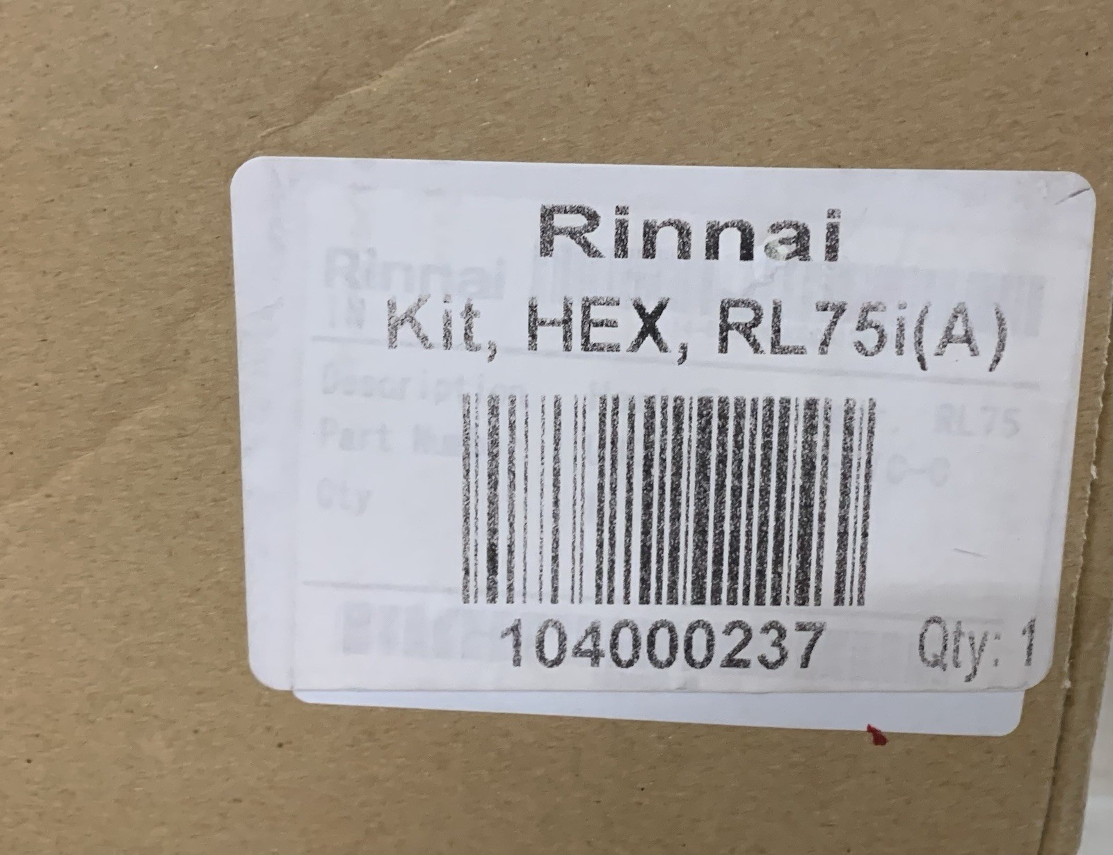 Rinnai Heat Exchanger Kit RL75i (A) 104000237