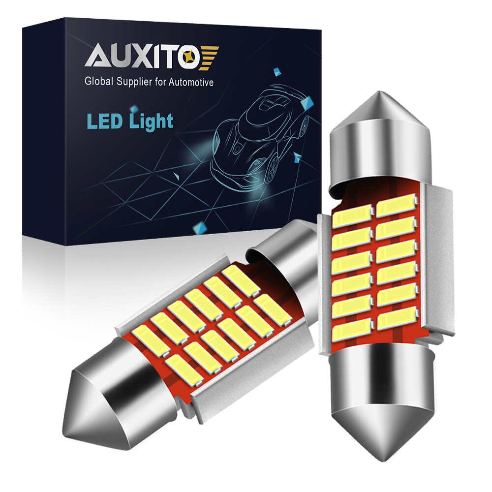 AUXITO LED Interior Dome Light Bulbs for Toyota Camry Collora Tacoma DE3175 31MM
