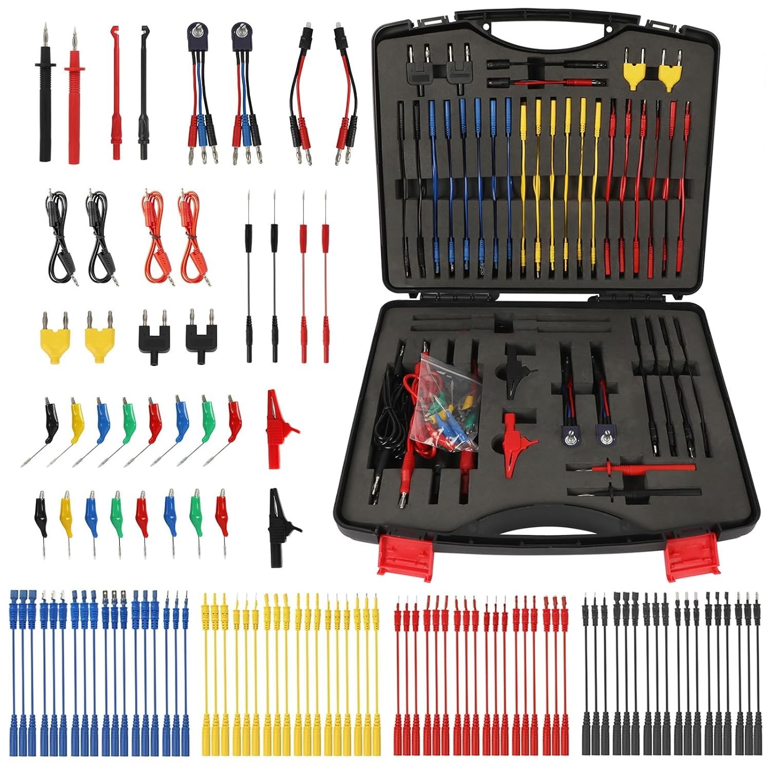 110PCS Automotive Lead Kit, AES Wave Multimeter Lead Kit with Back Probes, P...