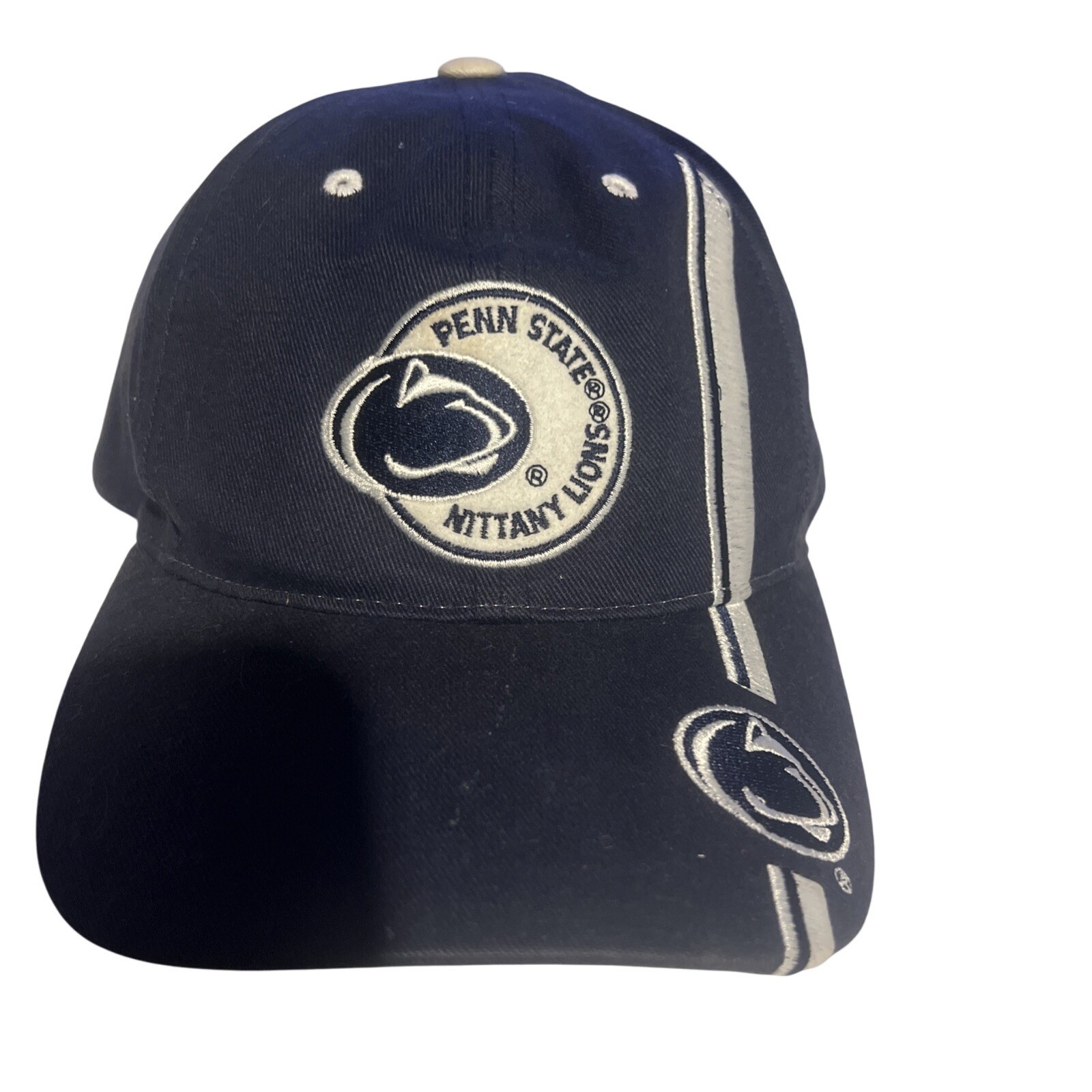 Penn State Cycling Cap Nittany Lions Hat Blue Denim Embroidered One Size