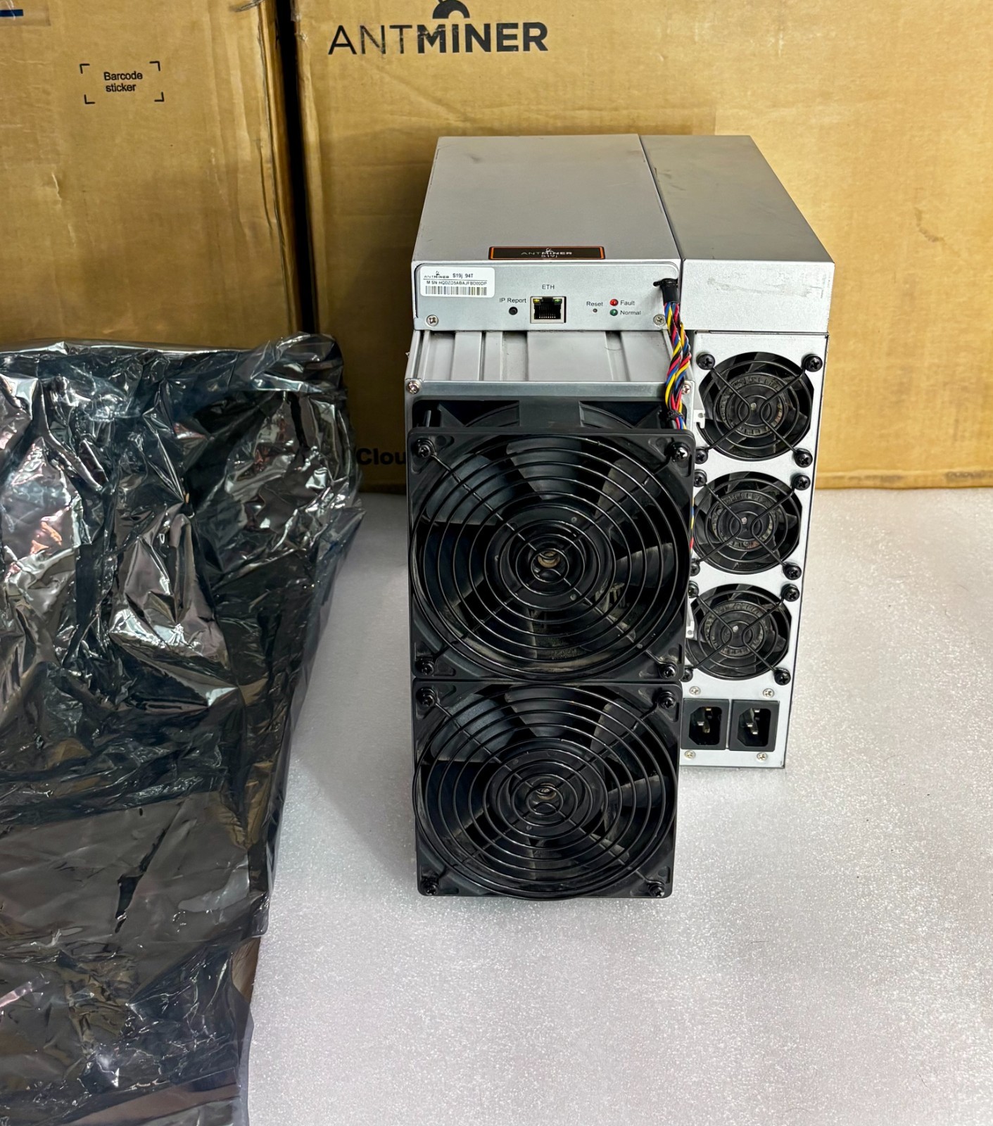 Updated Bitmain Antminer S19J+ Pro 94-120TH/s Braiins OS |Bitcoin BCH FB NMC LCC