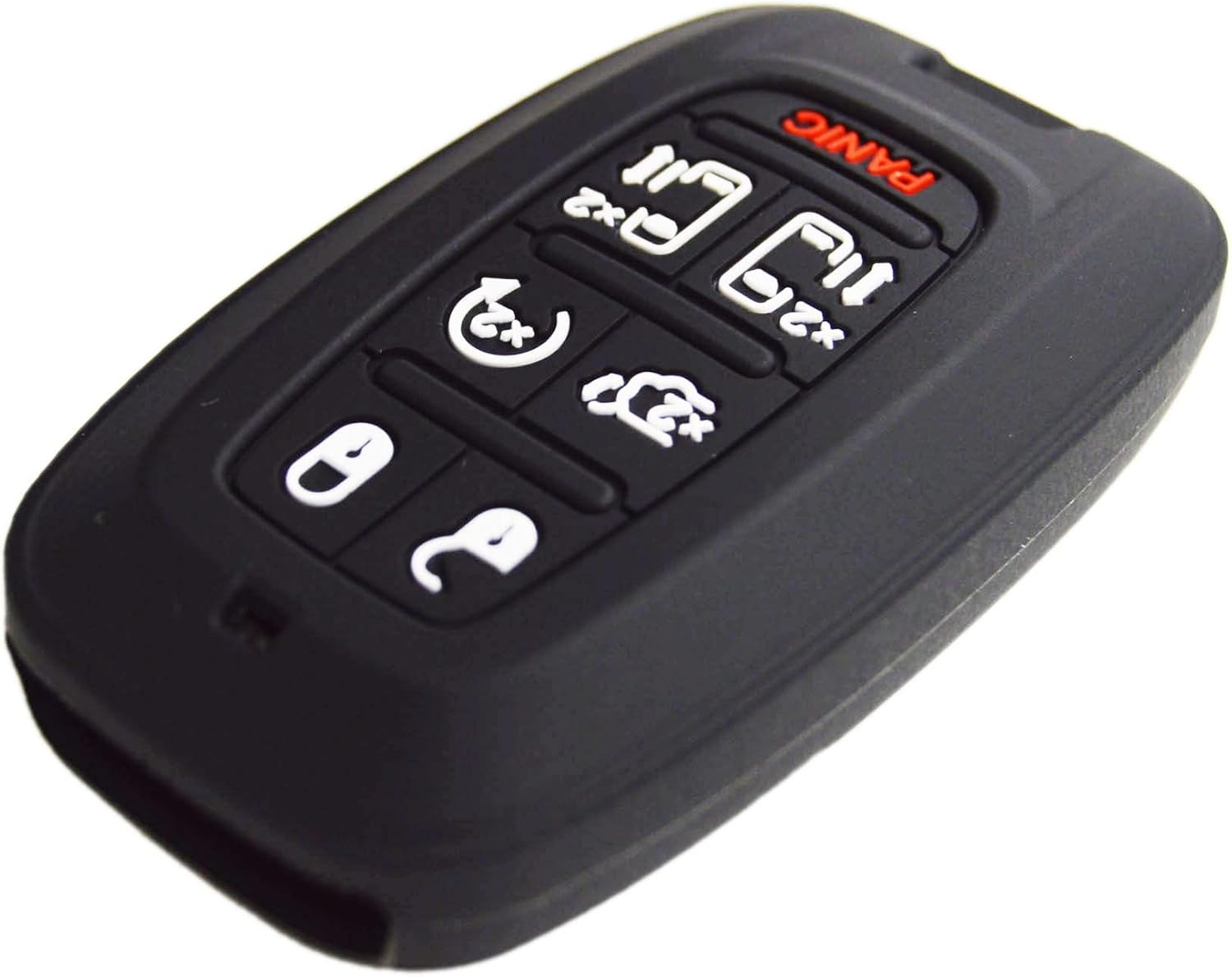 Silicone Rubber Remote Smart Key Fob Case Cover Protector Holder  Color: Black
