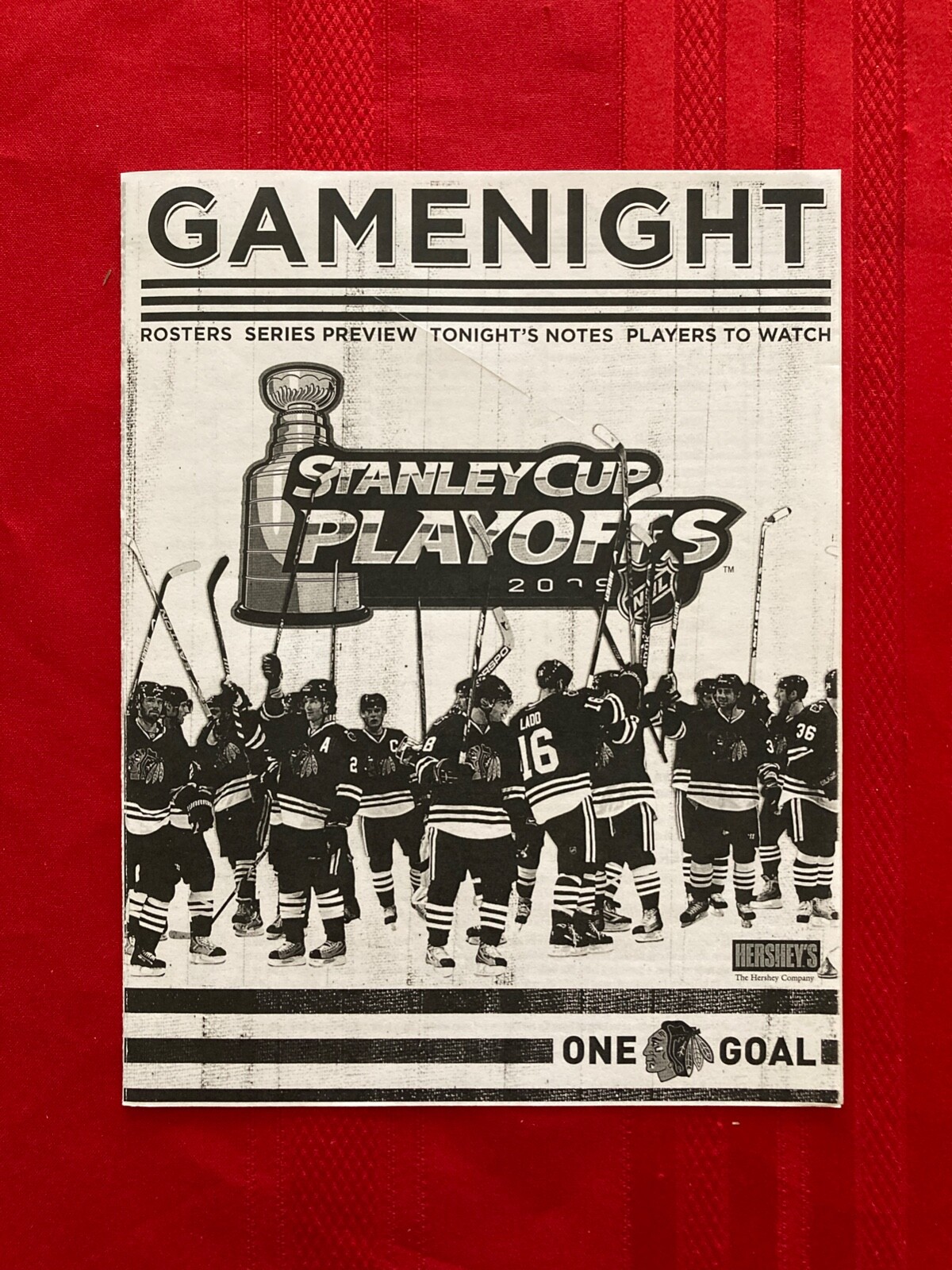 2008-2009 NHL Chicago Blackhawks playoffs scorecard/ Flames / Kane / Toews