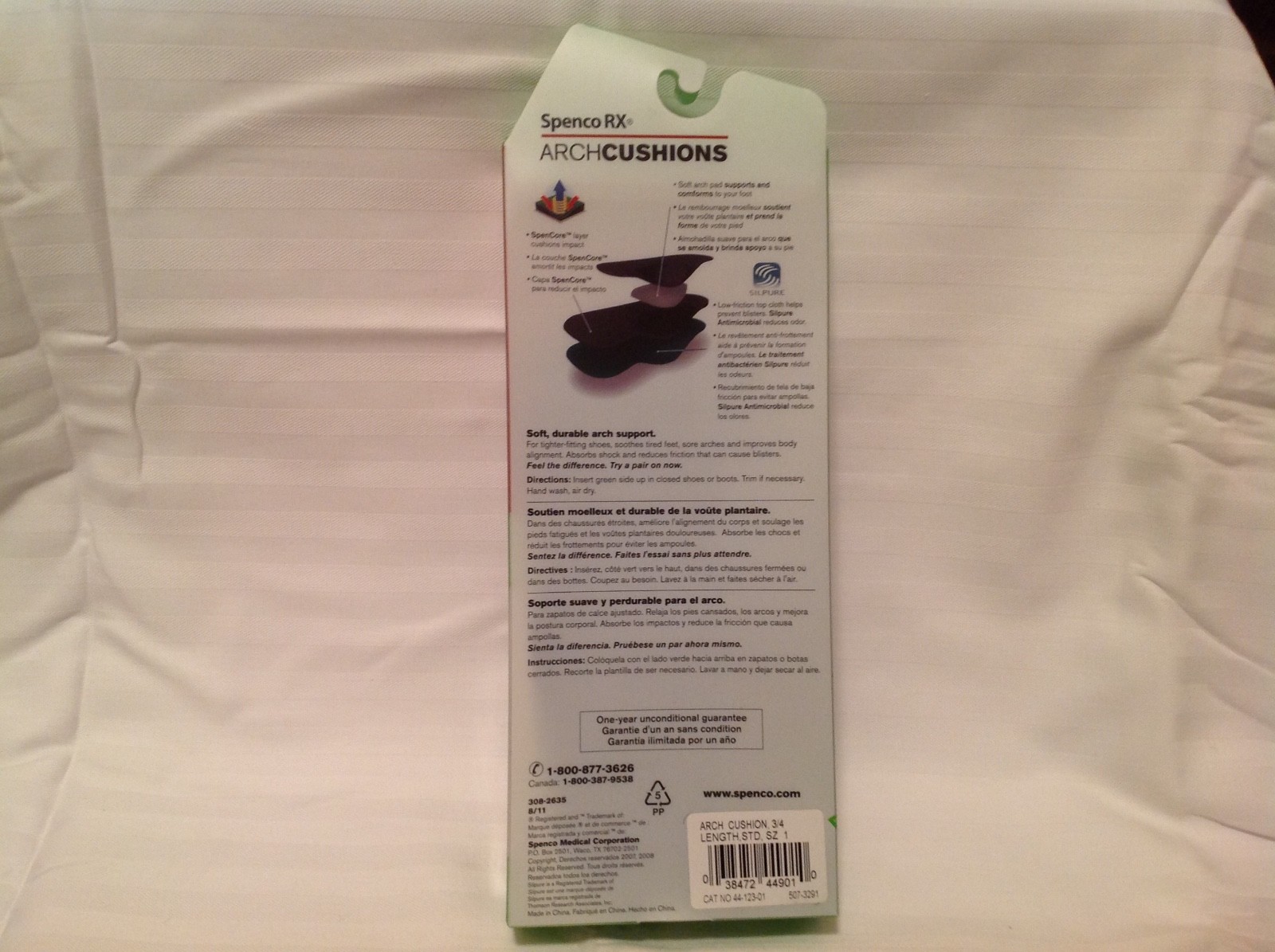 Spenco RX Arch Cushions 3/4 Length #1 (1 Pair )