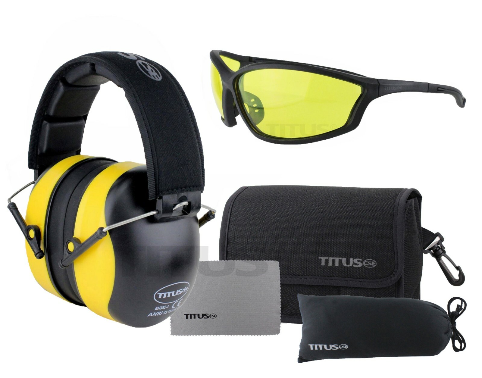 Titus 3 Series 37 NRR Noise Reduction Hearing Protection & G26 Range Comp Z87