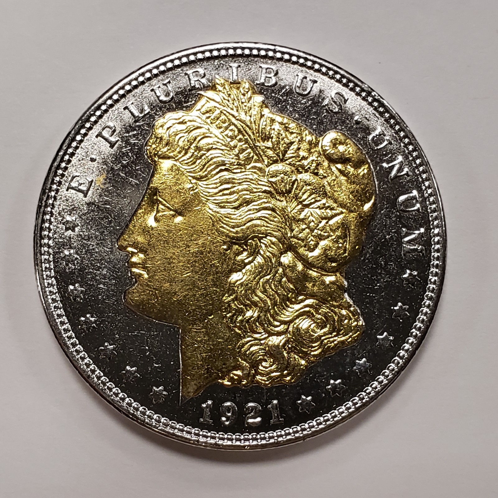 1921 $1 Morgan Silver Dollar - Gold Gilt - SKU-Q2661