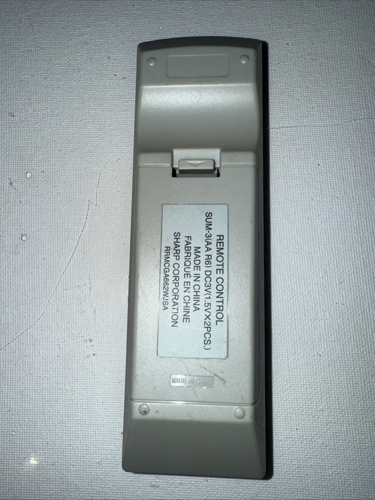 Sharp Remote Control RRMCGA662WJSA