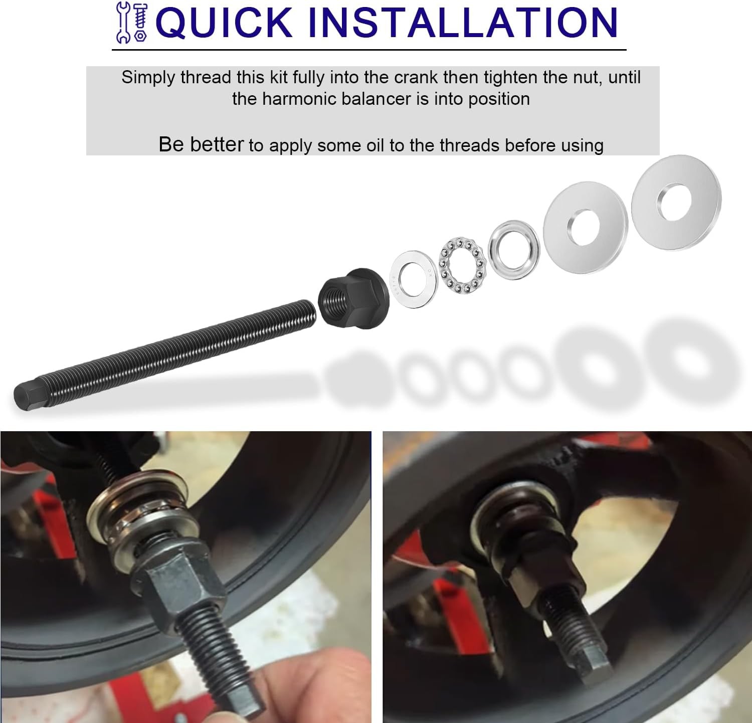 GM LS LT Series Engine Vibration Damper Install Tool Set 55114