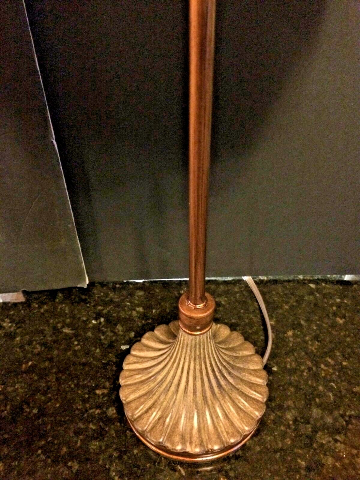 2 New Candlestick Table Lamps 26.5" designer shades