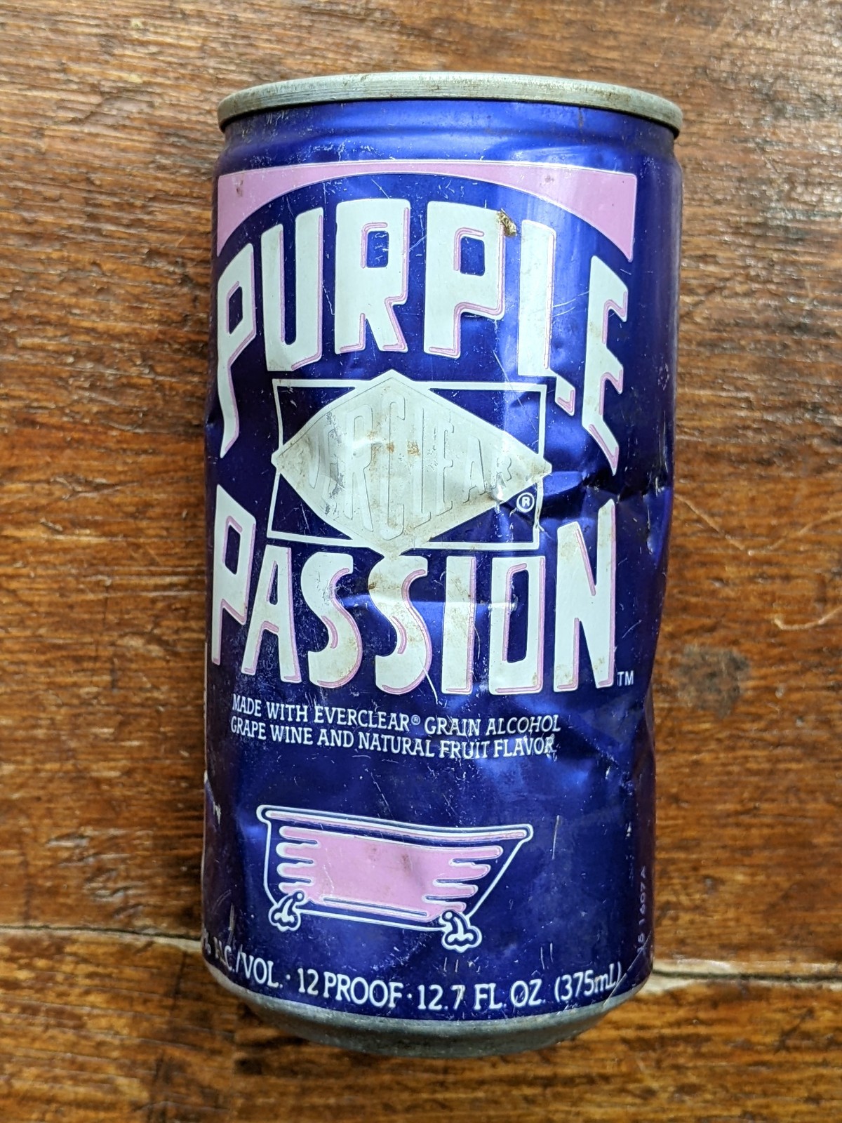 Vintage Purple Passion Soda Pop Can (empty)