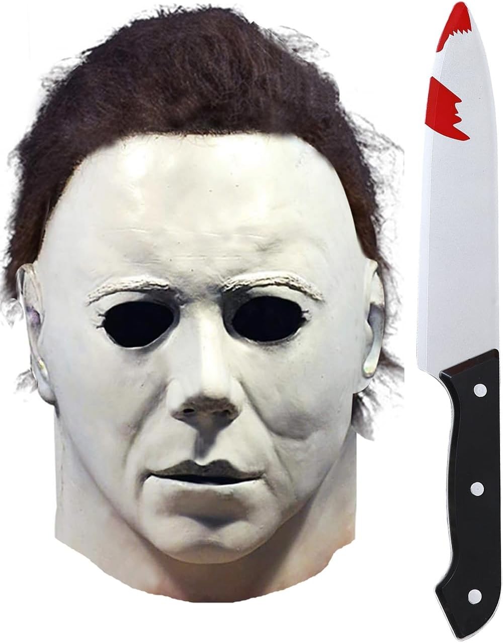 Michael Myers Mask Halloween Horror Scary Latex Full Head...