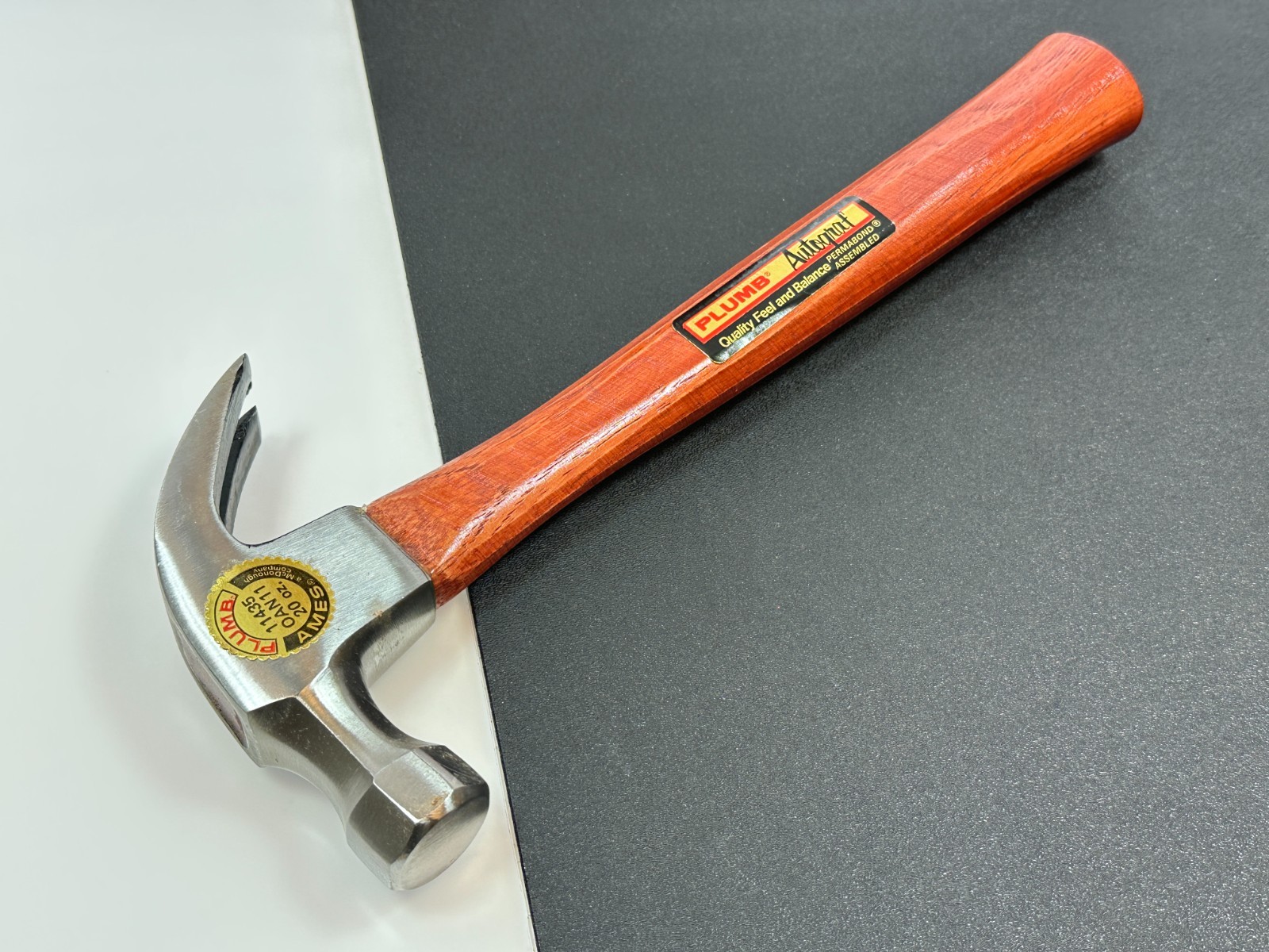 🇺🇸 Plumb Tools USA AMES 11435 (OAN11) 20oz. Autograf Permabond Claw Hammer NOS