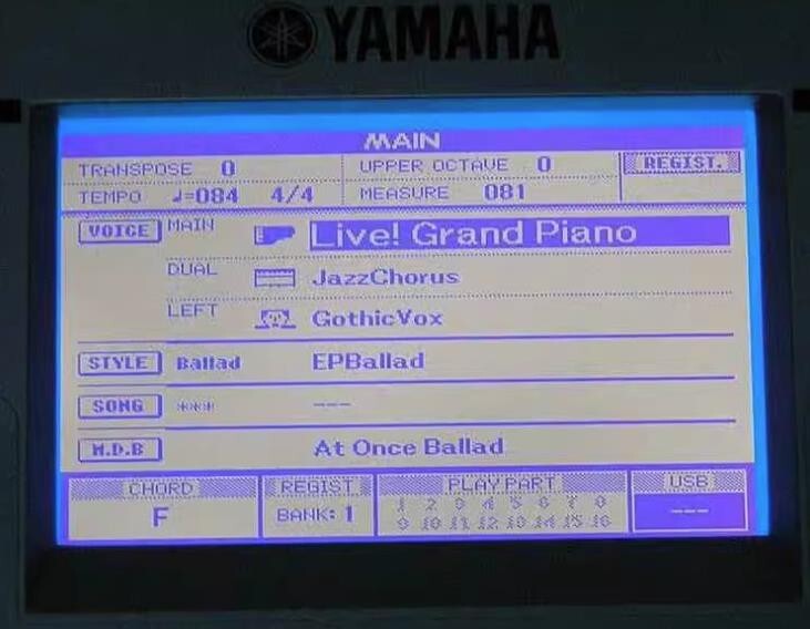 LCD Display Screen Replacement for Yamaha PSR-S670 PSR S670