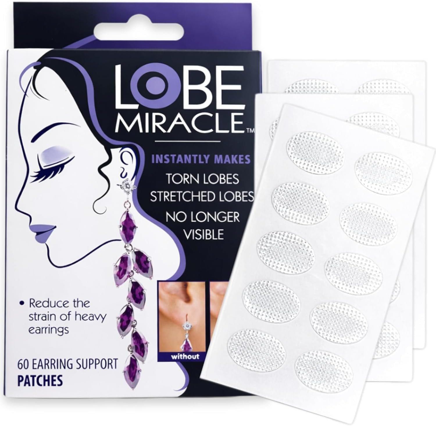 - Clear Earring Support Patches
