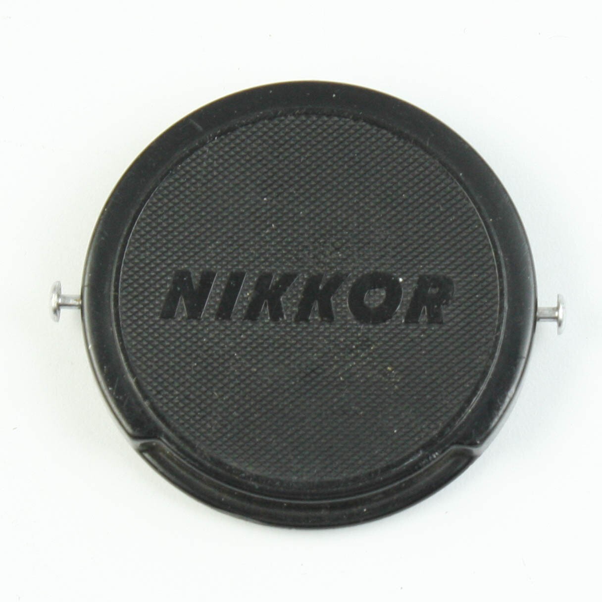 Nikon Nikkor - Black 52mm Lens Cap - Fits 50mm F/1.4 Lens - Silver Clip-On Knobs